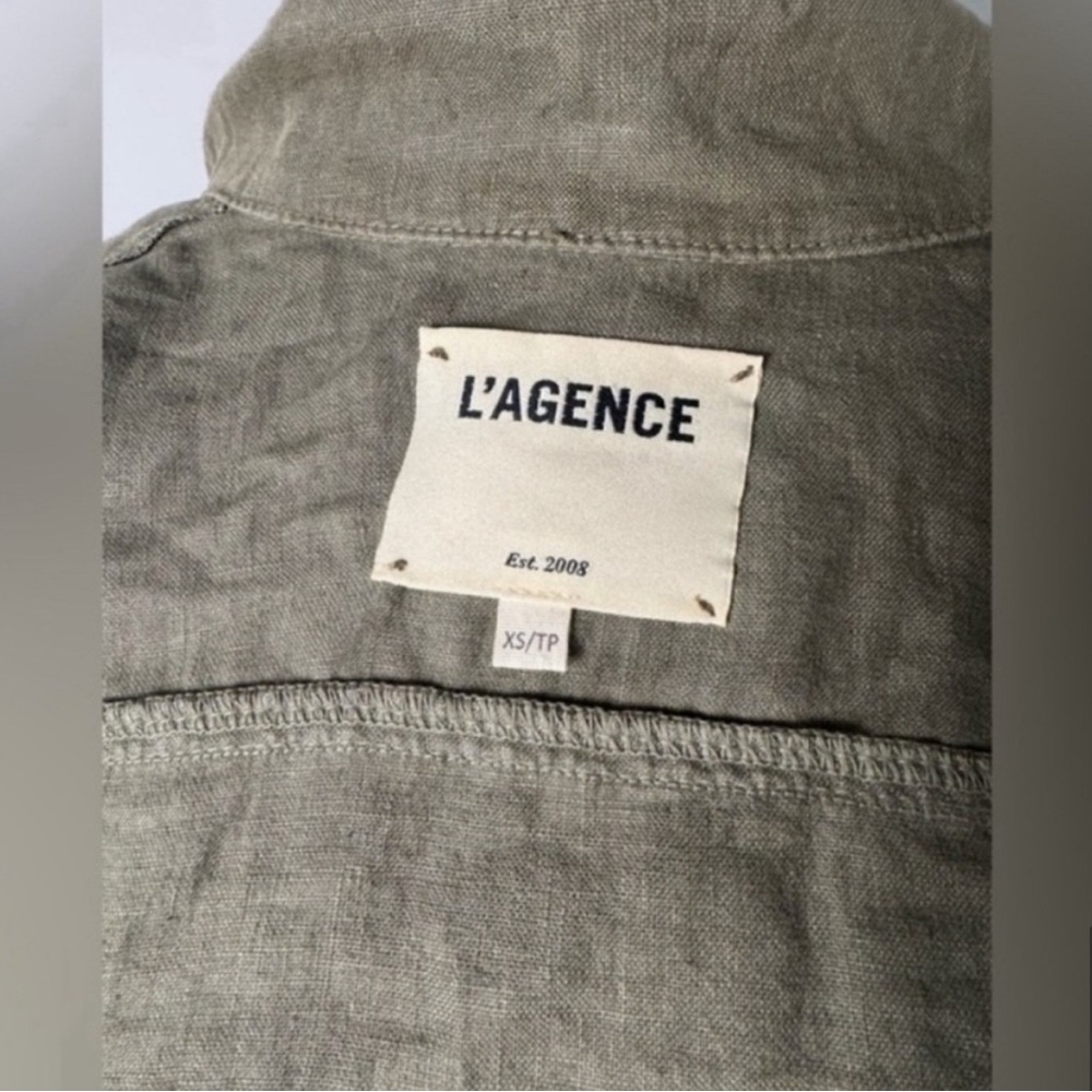 L'AGENCE Olive Button Down Shirt - Picture 8 of 9